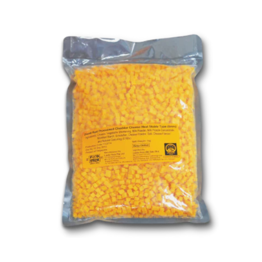 Food Tech - Heat Stable Smoked Flavored Diced Cheese 1kg (6mm)
