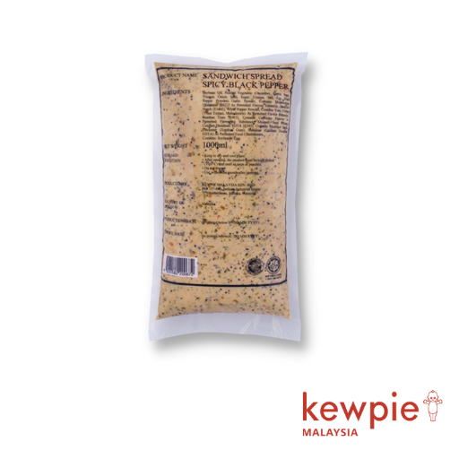 Kewpie Sandwich Spread Spicy Black Pepper (1kg / 6 pkt / ctn)