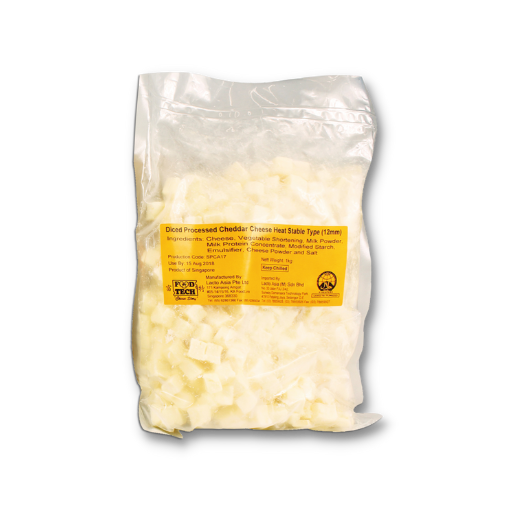 Food Tech - Heat Stable Diced Cheese 1kg (12mm)
