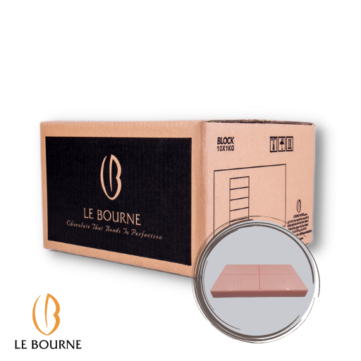 Le Bourne Rose Compound Chocolate Block 1kg