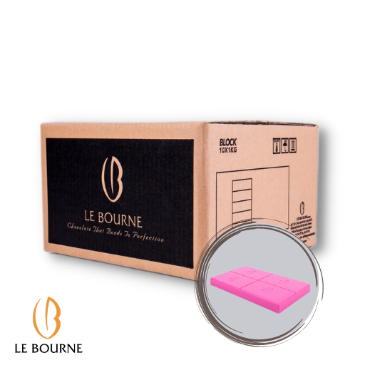 Le Bourne Strawberry Compound Chocolate Block 1kg