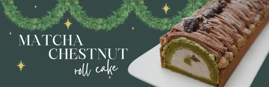 Matcha Chestnut Roll Cake