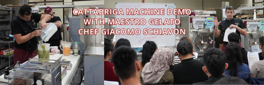 Cattabriga Gelato Machines Demo with Maestro Gelato Chef Giacomo Schiavon