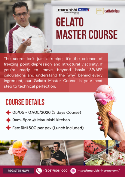 Gelato Master Class by Chef Giacomo (3 days)