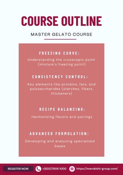 Gelato Master Class by Chef Giacomo (3 days)