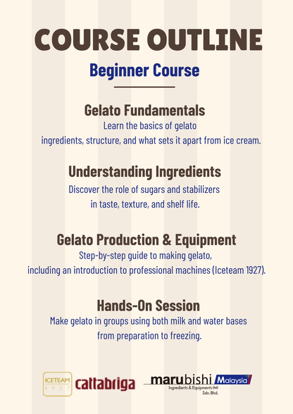 Gelato Beginner's Course (2 days)
