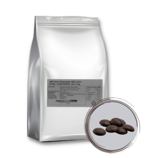 Dark Chocolate Nuggets 50% (Code : 2129-D10N1) 1kg x 10pkts/ctn