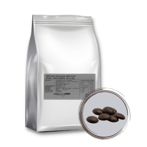 Dark Chocolate Nuggets 60% (Code : 2131-D10N1) 1kg x 10pkts/ctn