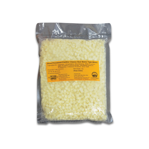 Food Tech - Heat Stable Diced Cheese (6mm)