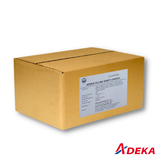 Adeka Filling Sheet Choco 7.2kg (600g / 12pcs / ctn)