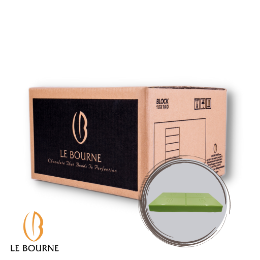Le Bourne Pandan Compound Chocolate Block 1kg